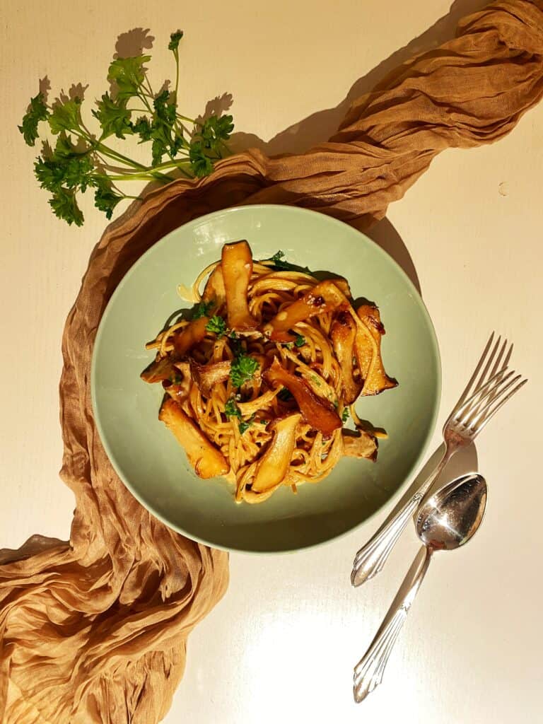 Kräutersaiblinge mit Nudeln
