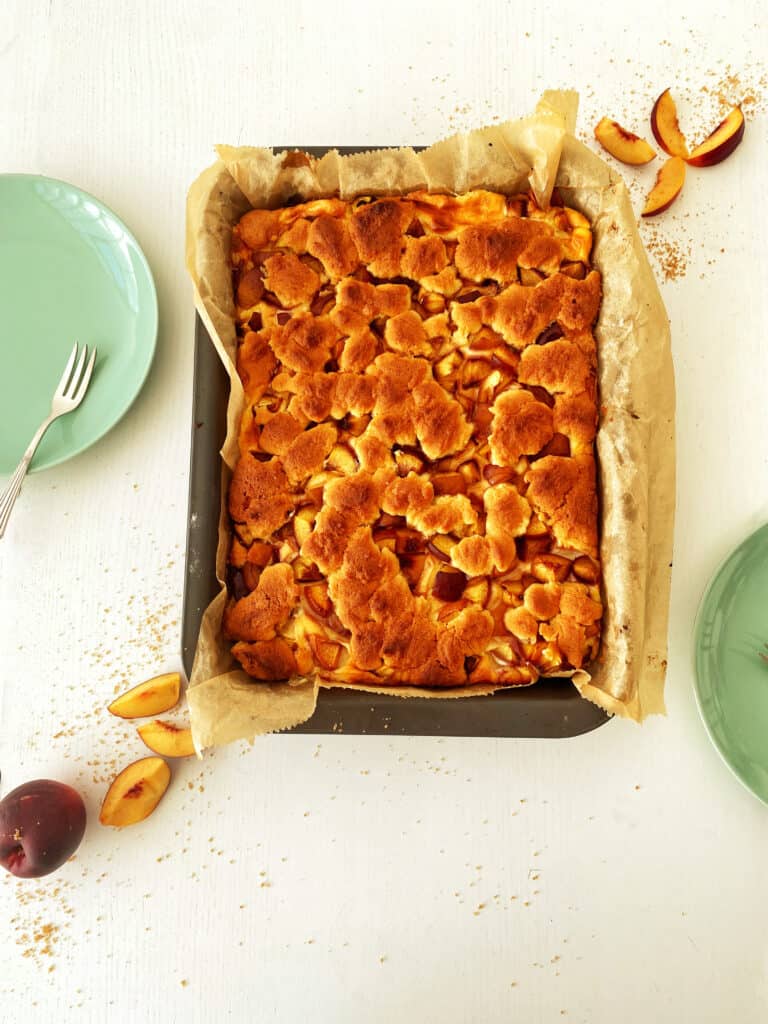 Pfirsich Schmand Kuchen
