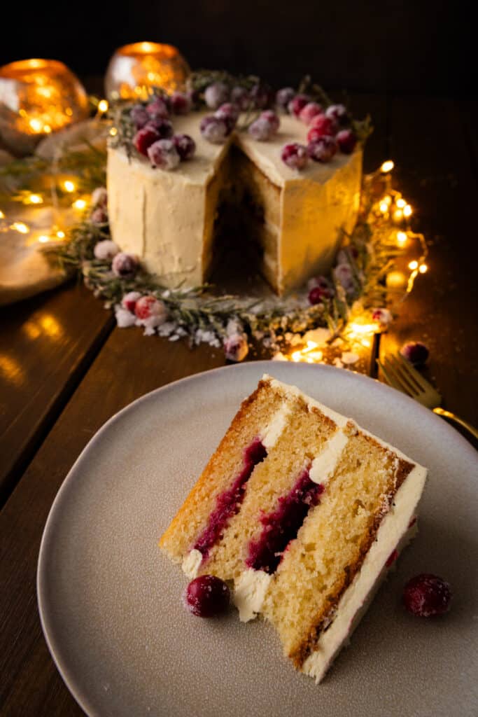 Cranberrytorte