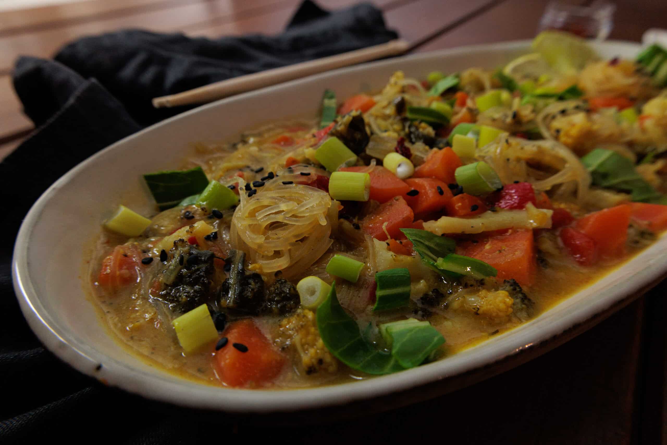 Mehr über den Artikel erfahren Currysuppe mit Gemüse