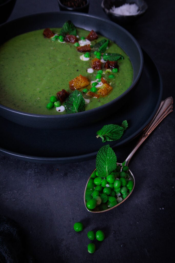 Erbsen-Minze-Suppe