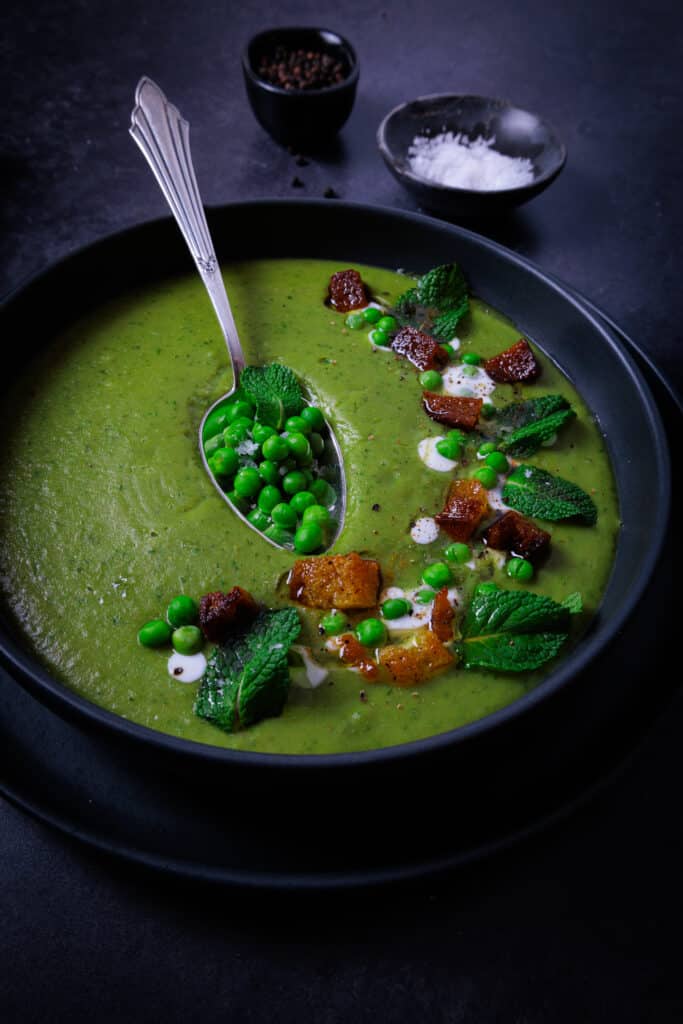 Erbsen-Minze-Suppe