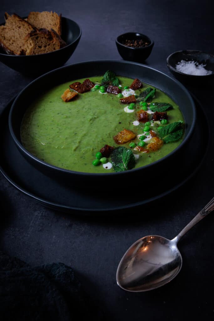 Erbsen-Minze-Suppe