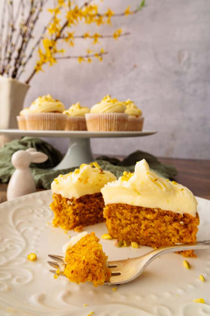 Rübli Cupcakes mit Frischkäse-Frosting