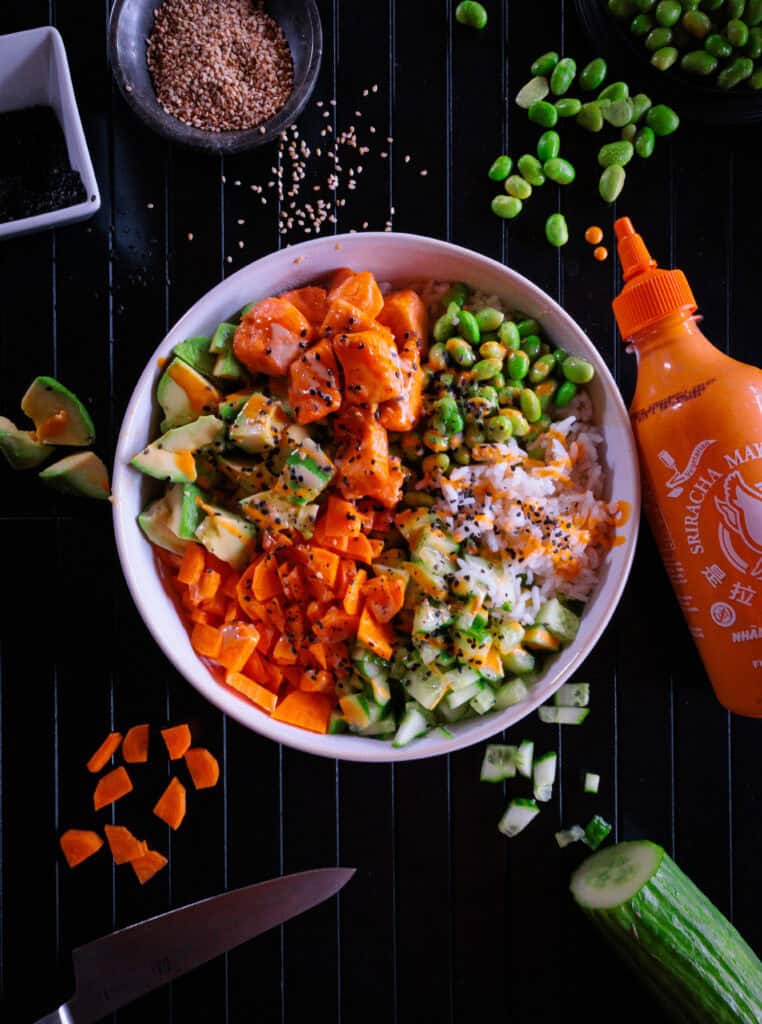 Lachsbowl
