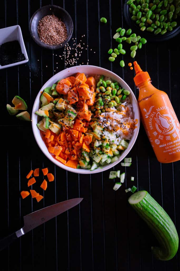 Lachsbowl