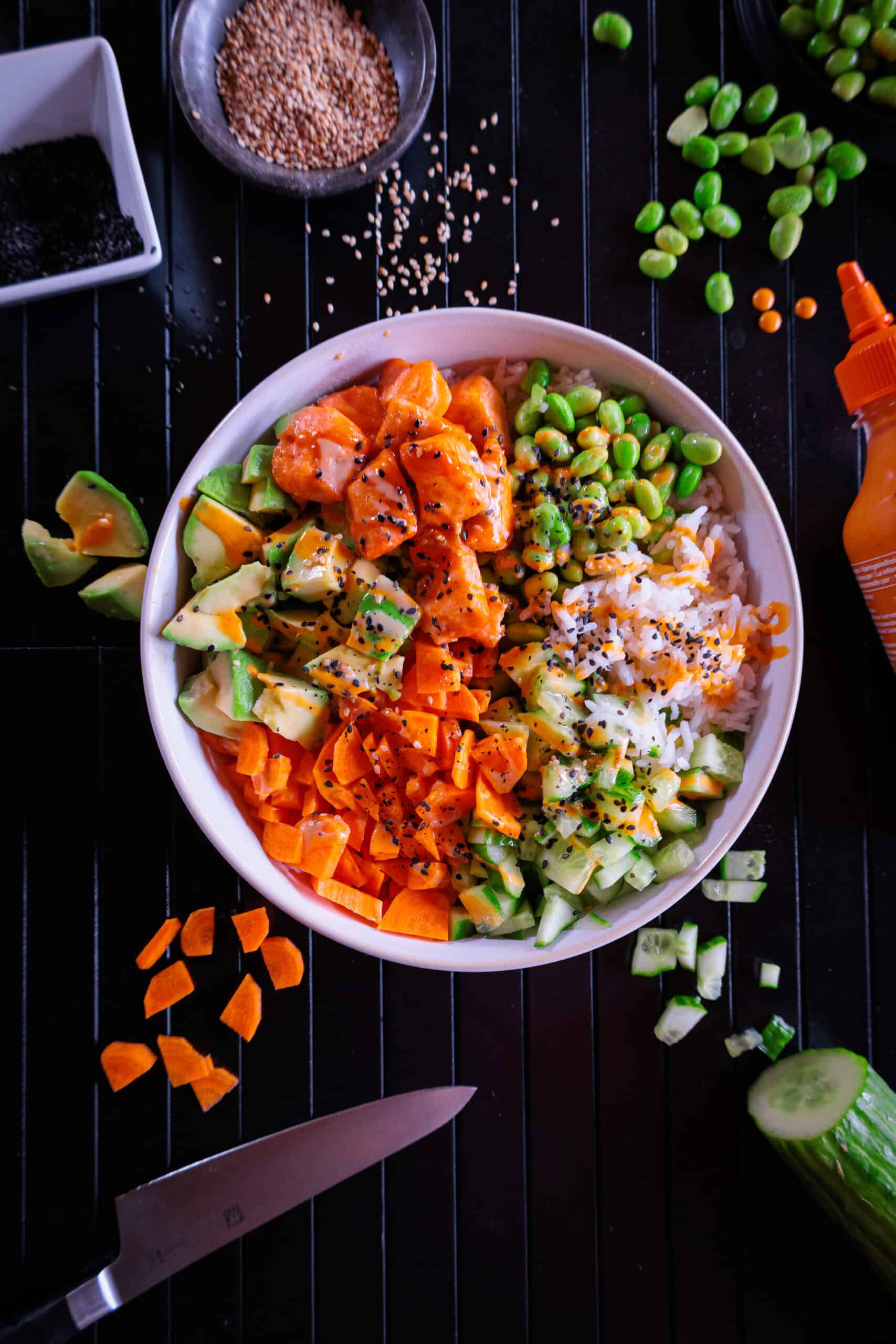 Lachsbowl