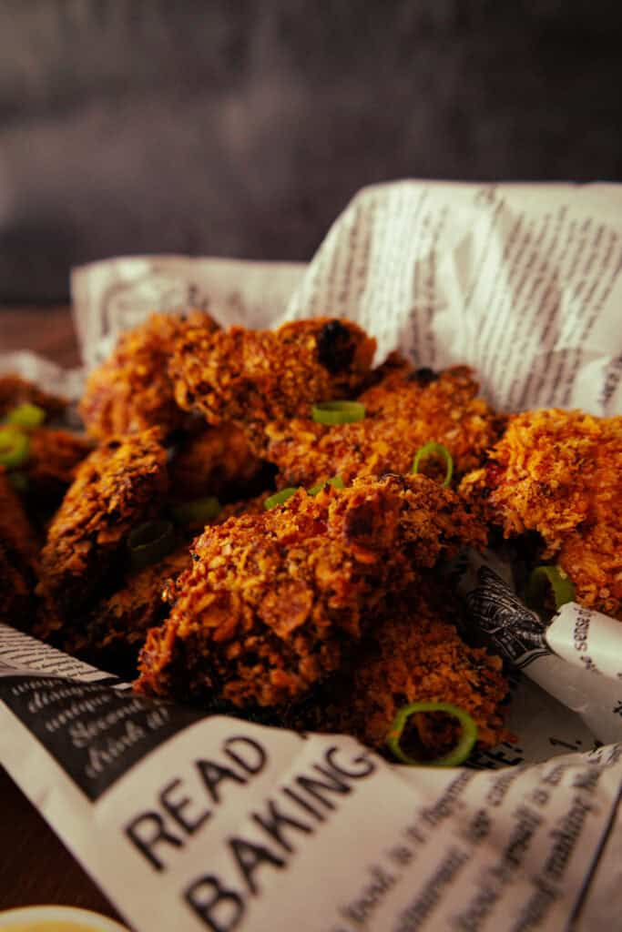 Hähnchen Nuggets mit Tortilla Chips Panade