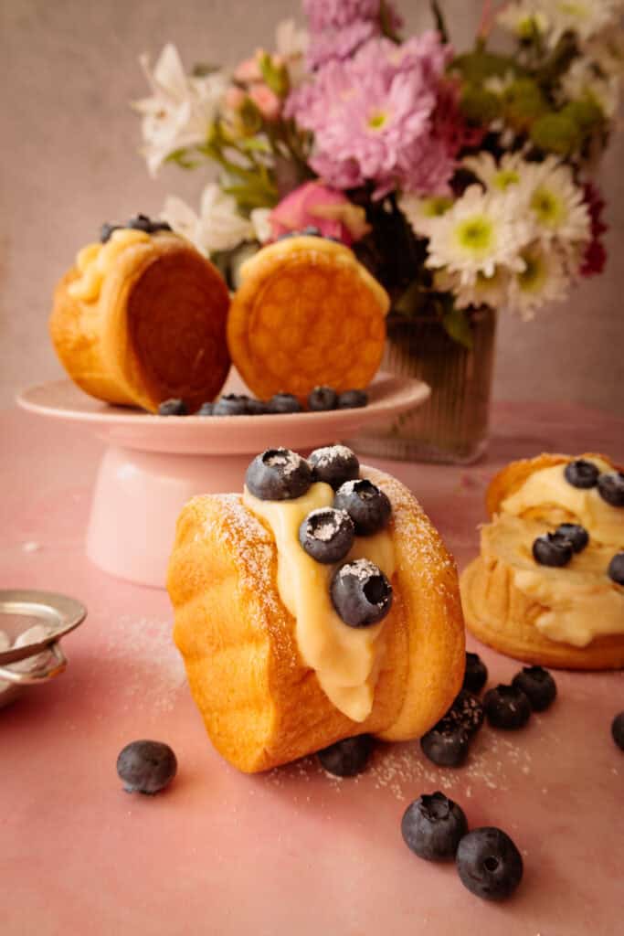New York Rolls / Croissantschnecken mit Vanillepudding