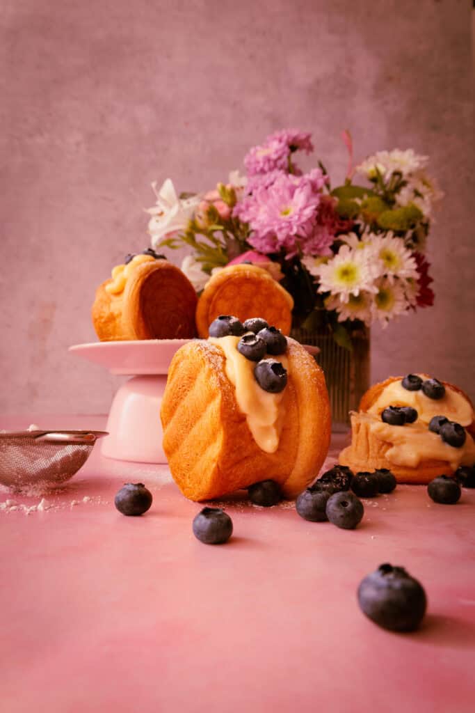 New York Rolls / Croissantschnecken mit Vanillepudding