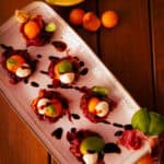 Schinken-Melonen-Mozzarella-Körbchen