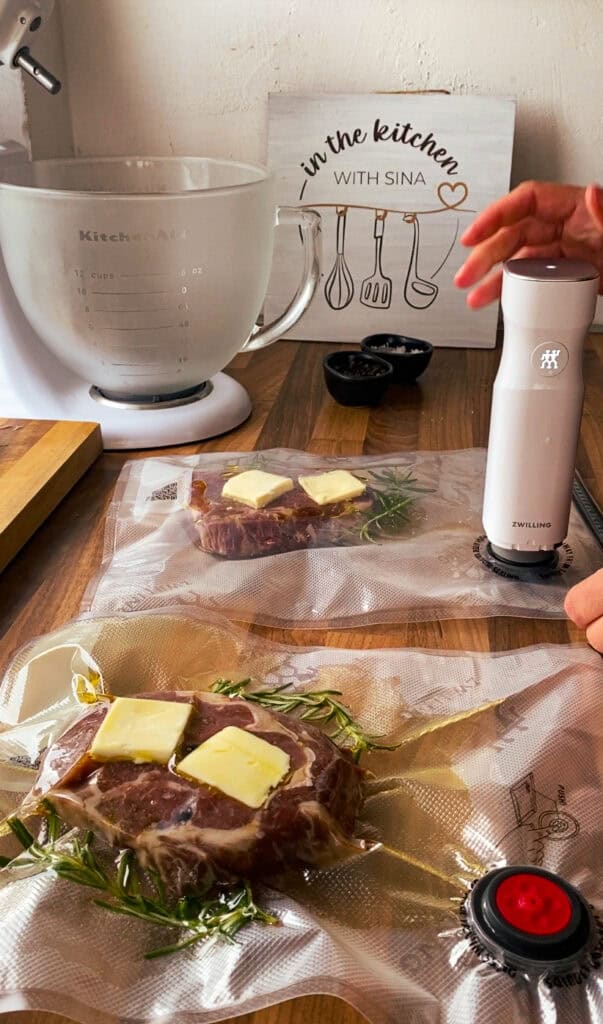 Rib-Eye-Steak / Entrecôte (Sous-Vide-Garmethode)