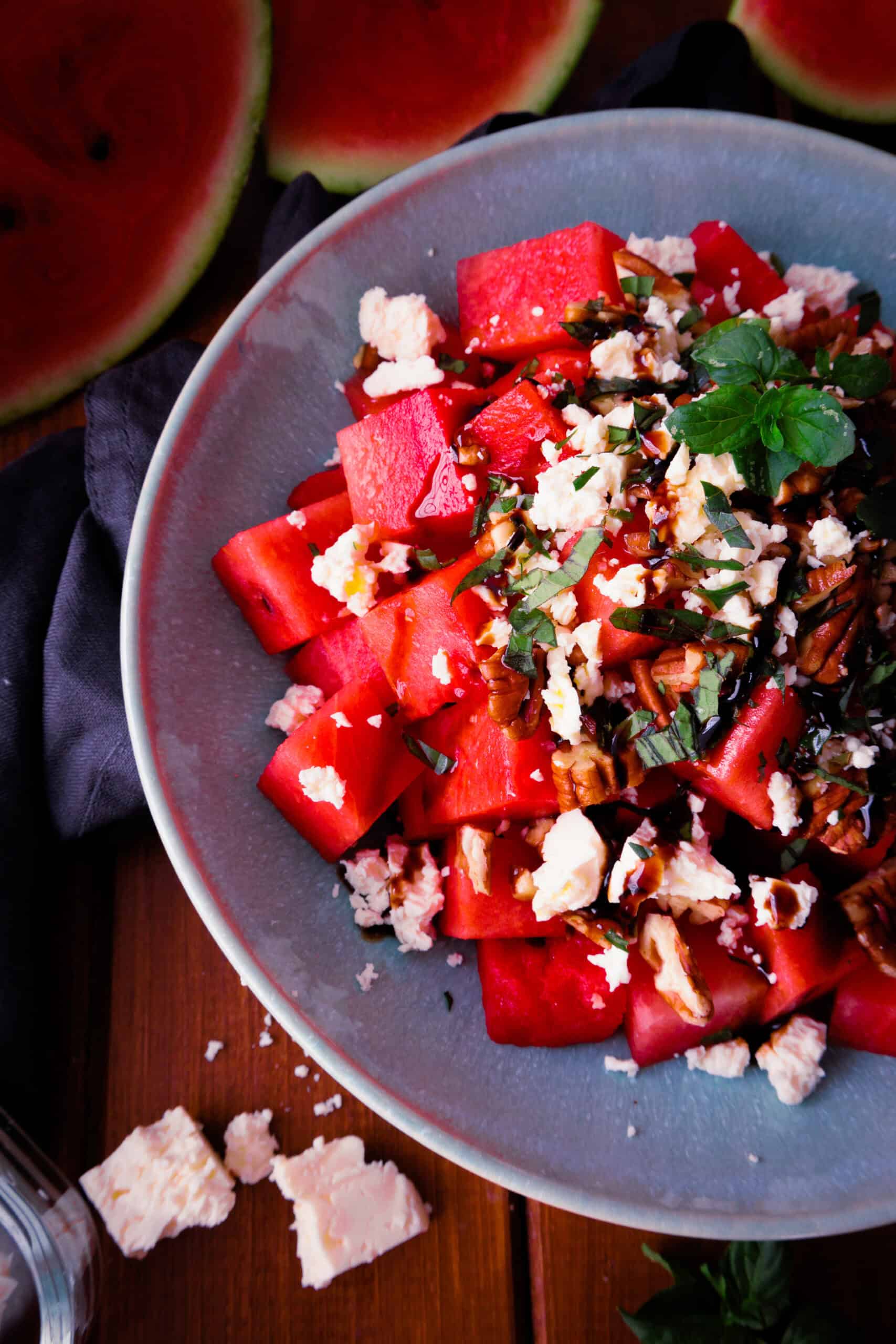Wassermelone-Feta-Salat