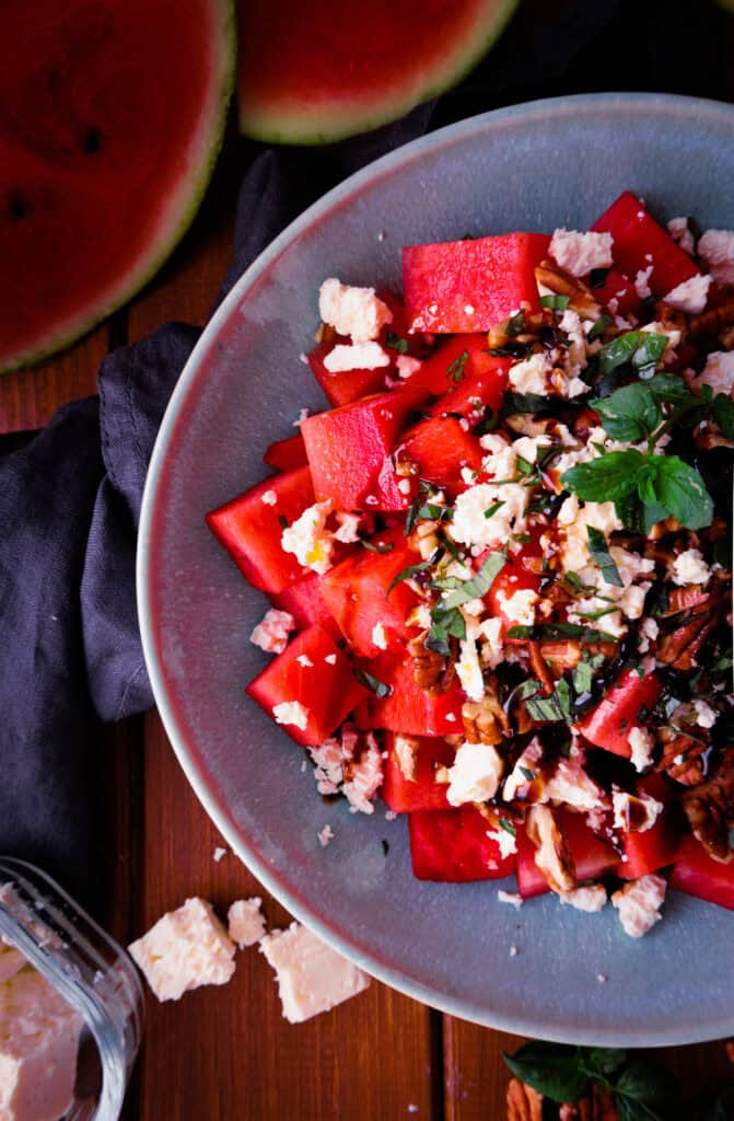 Wassermelone-Feta-Salat