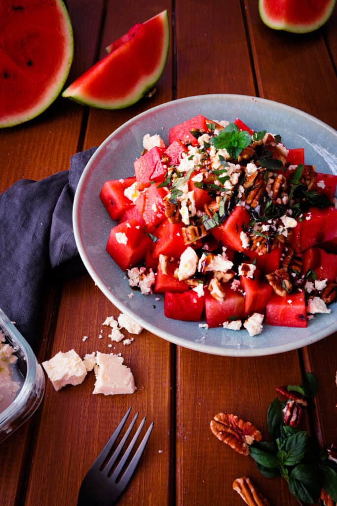 Wassermelone-Feta-Salat