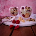 Himbeer-Pistazien-Dessert im Glas