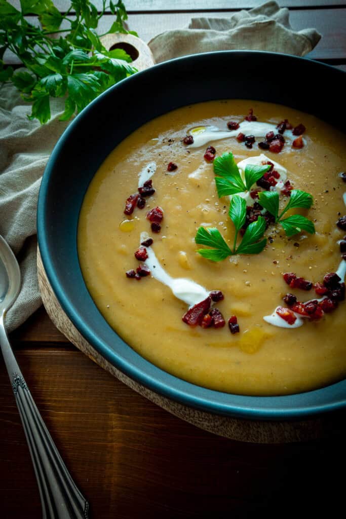 Cremige Kartoffel-Lauch-Suppe
