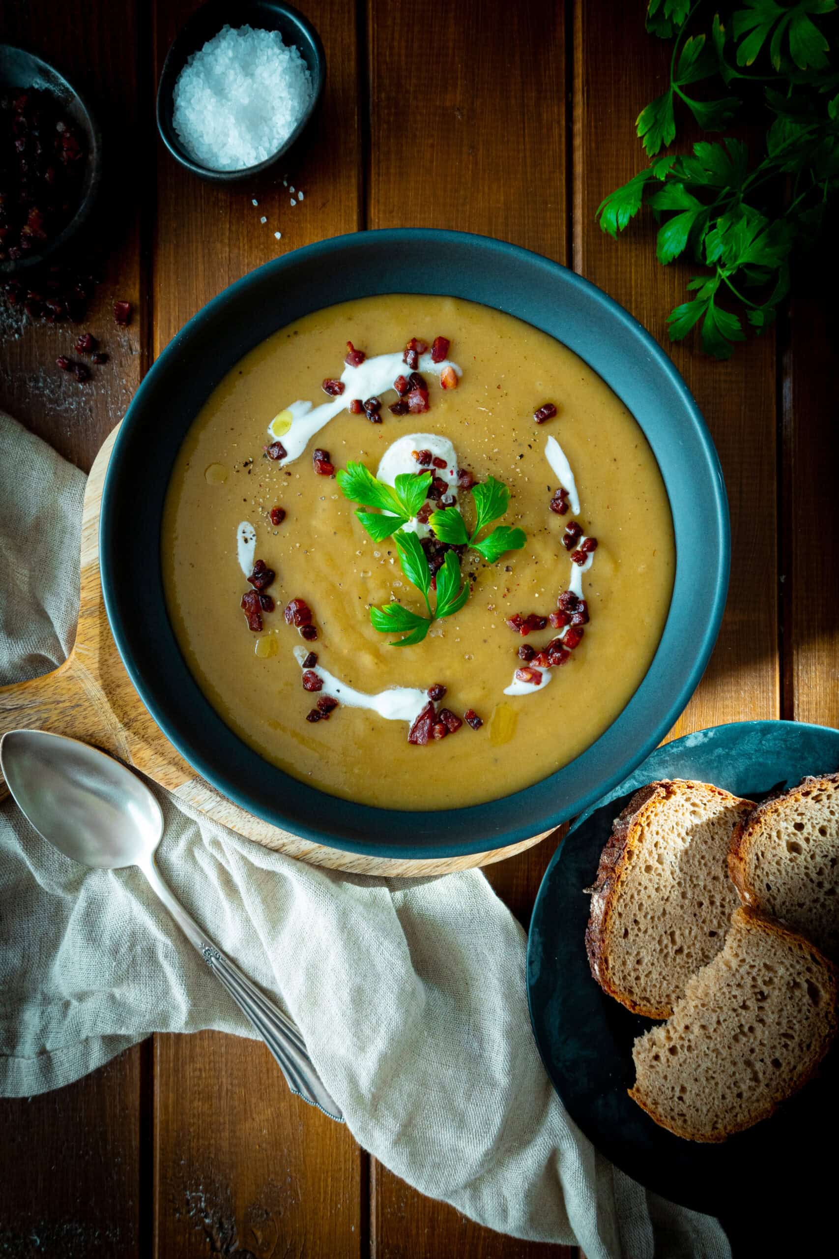 Cremige Kartoffel-Lauch-Suppe