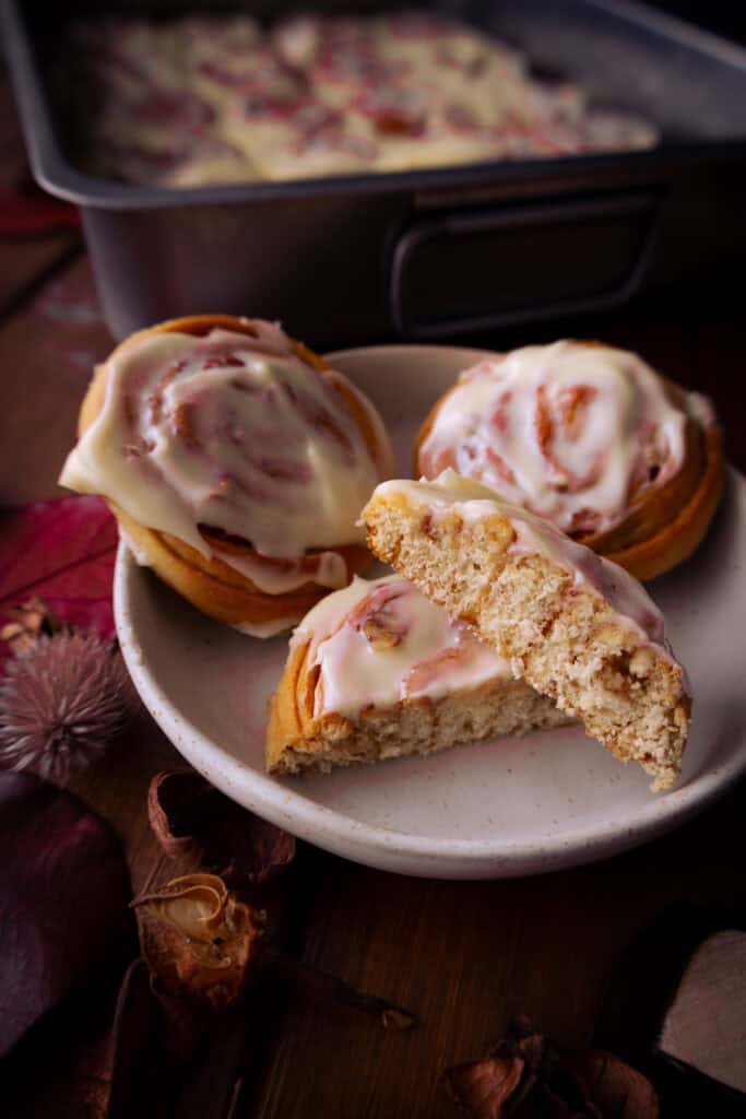 Zimtschnecken mit Pecannüssen