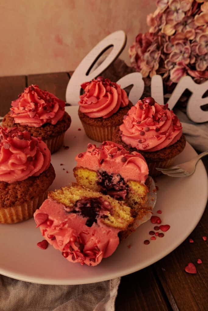 Valentinstags-Cupcakes
