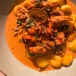 Gnocchis mit Hähnchen, Sahnesoße, frischen Tomaten & Pilzen