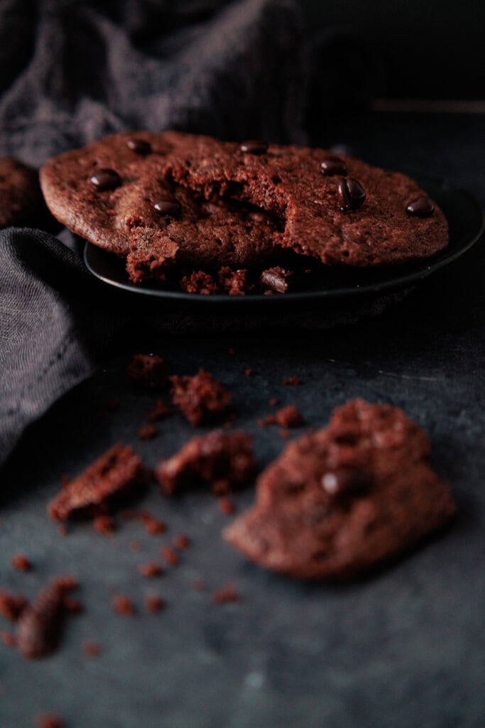 American Double Chocolate Cookies