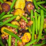 Kartoffel-Bohnen-Speck-Pfanne