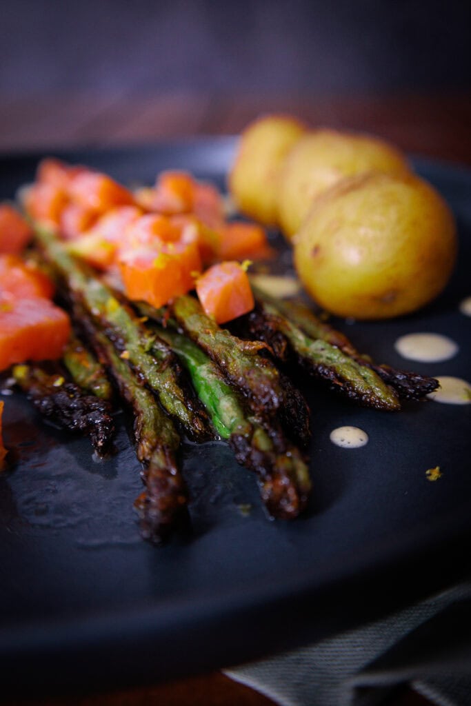 Spargel mit Lachs