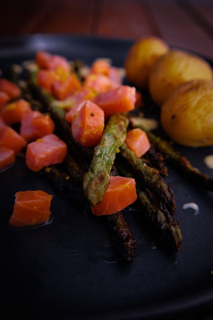 Spargel mit Lachs