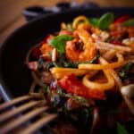 pasta-scampi-mit-spinat-cremig
