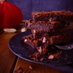 Brownies mit Kürbispüree und Pekannüssen