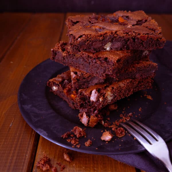 Brownies mit Kürbispüree