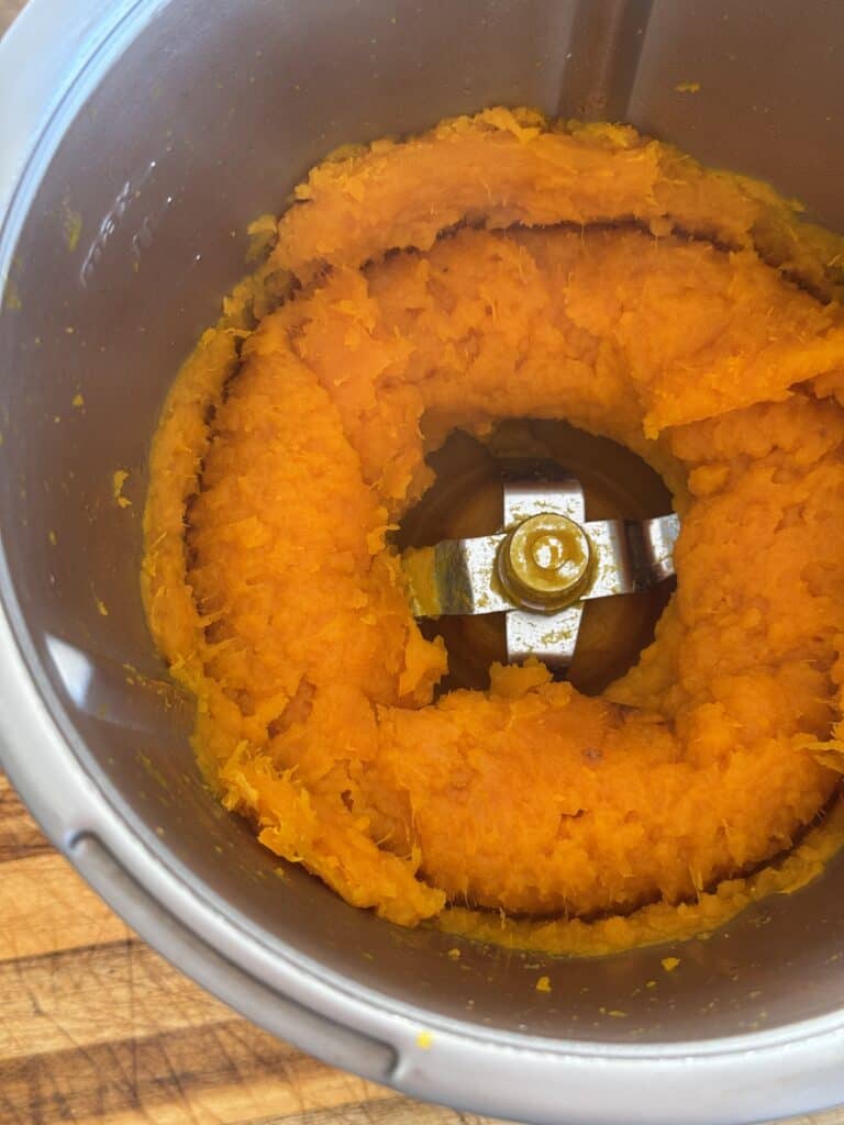 Frisches Kürbispüree im Thermomix