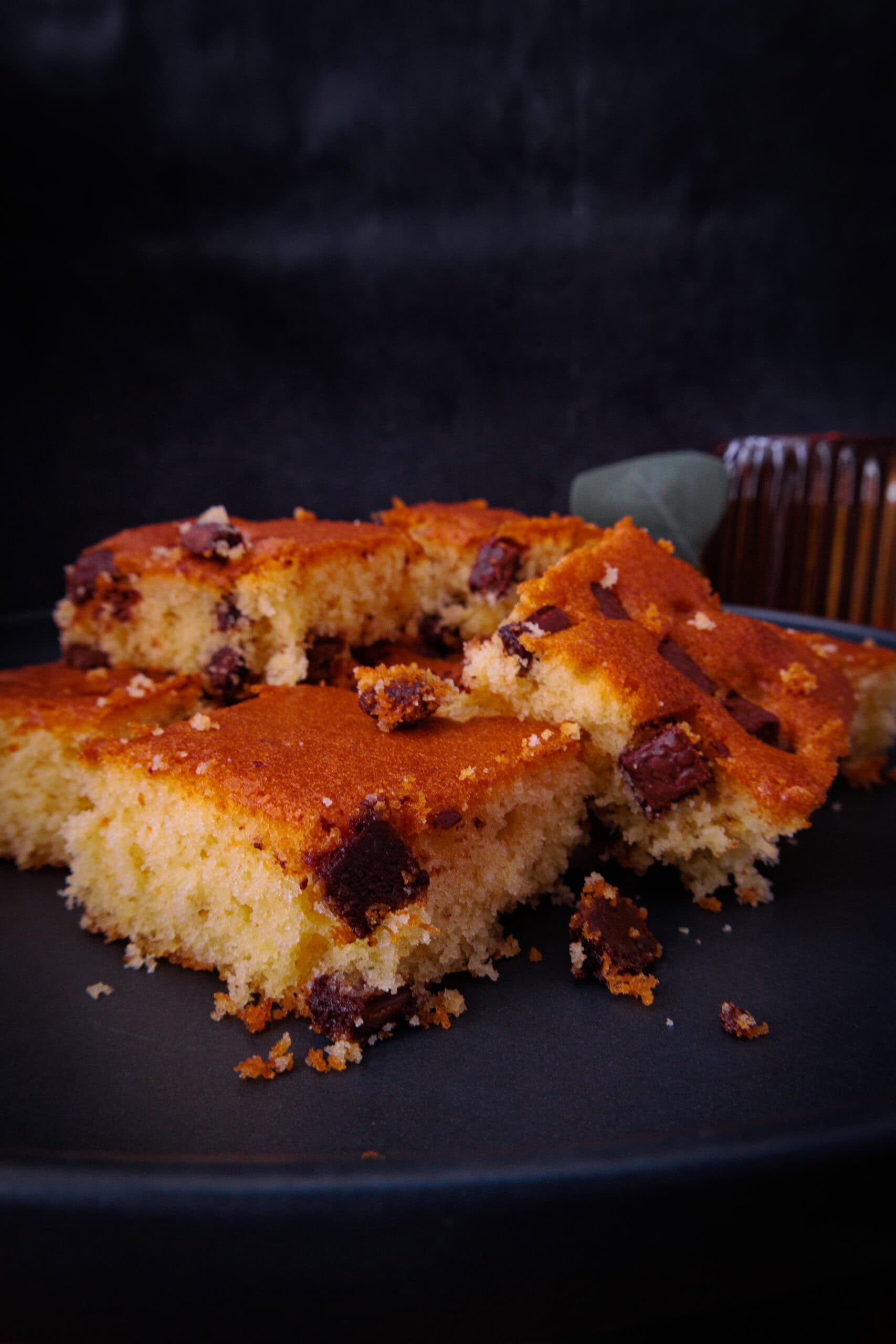 Blechkuchen mit Schokodrops