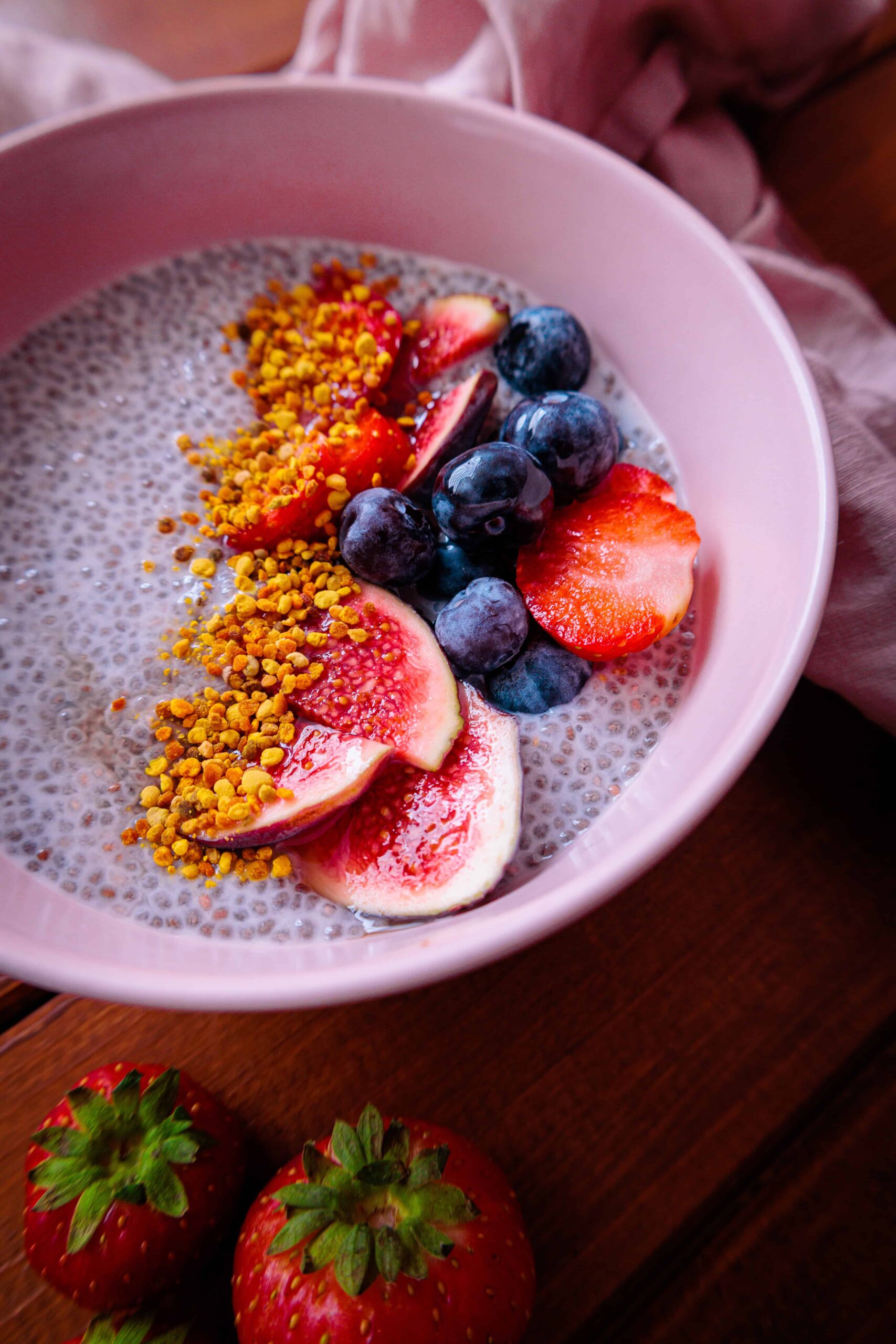 Chiapudding mit Mandelmilch