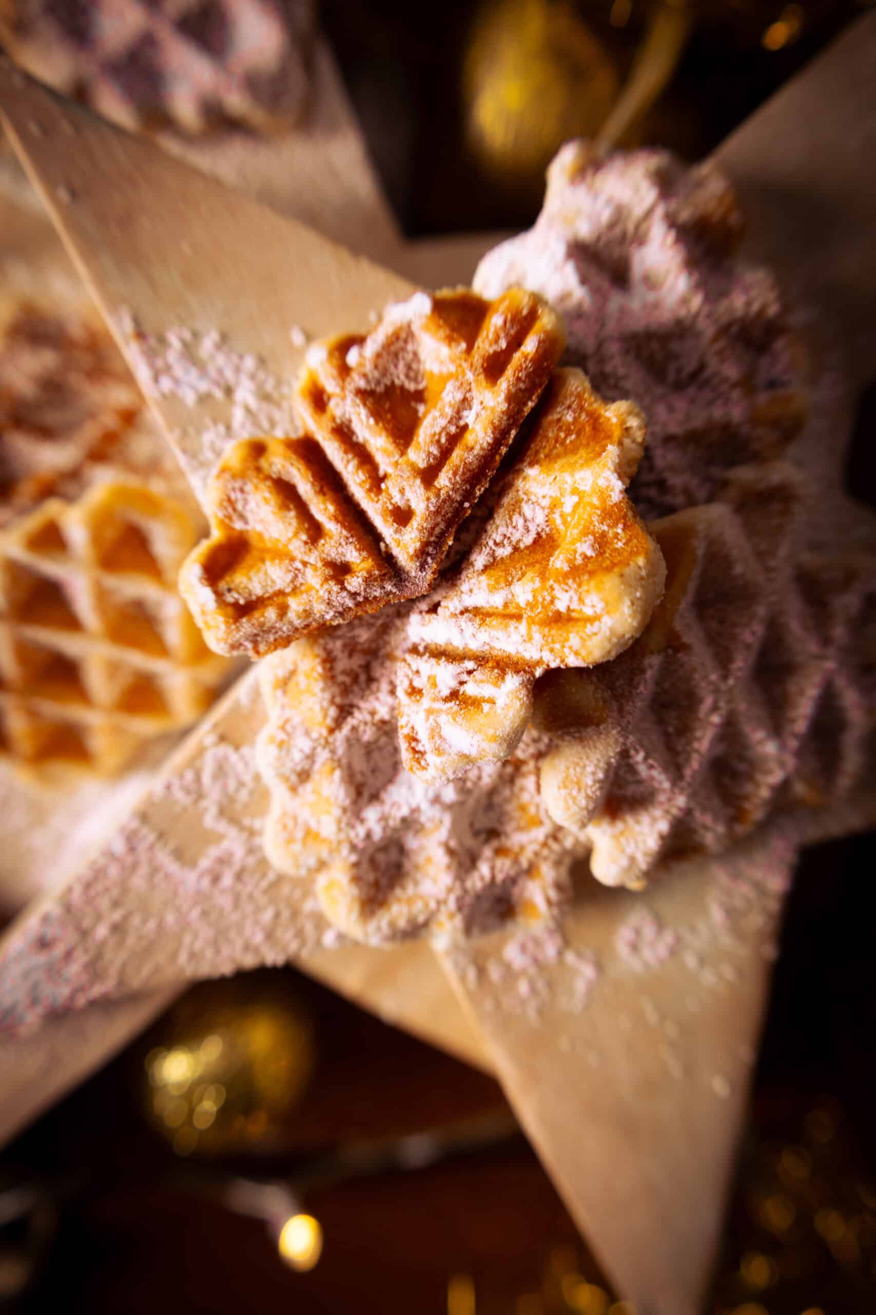 Waffelplätzchen mit Zimt und Tonkabohne