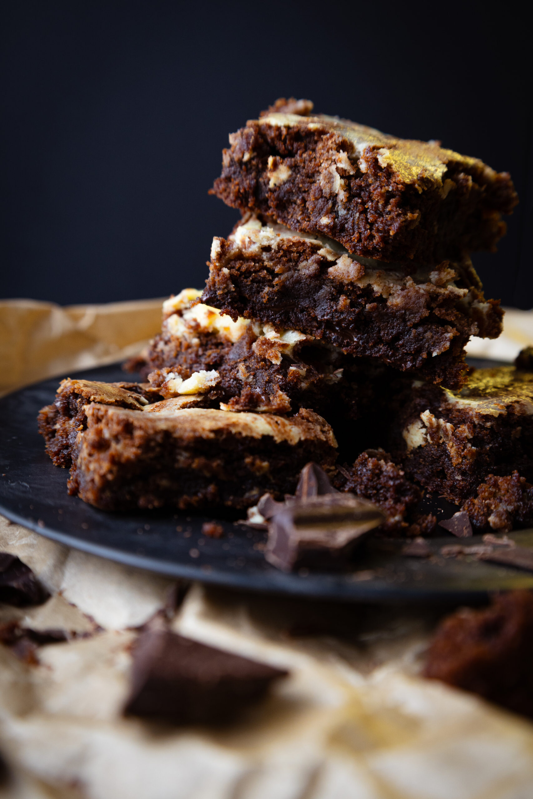 Fudgy Brownie mit cremigem Cheesecake Swirl