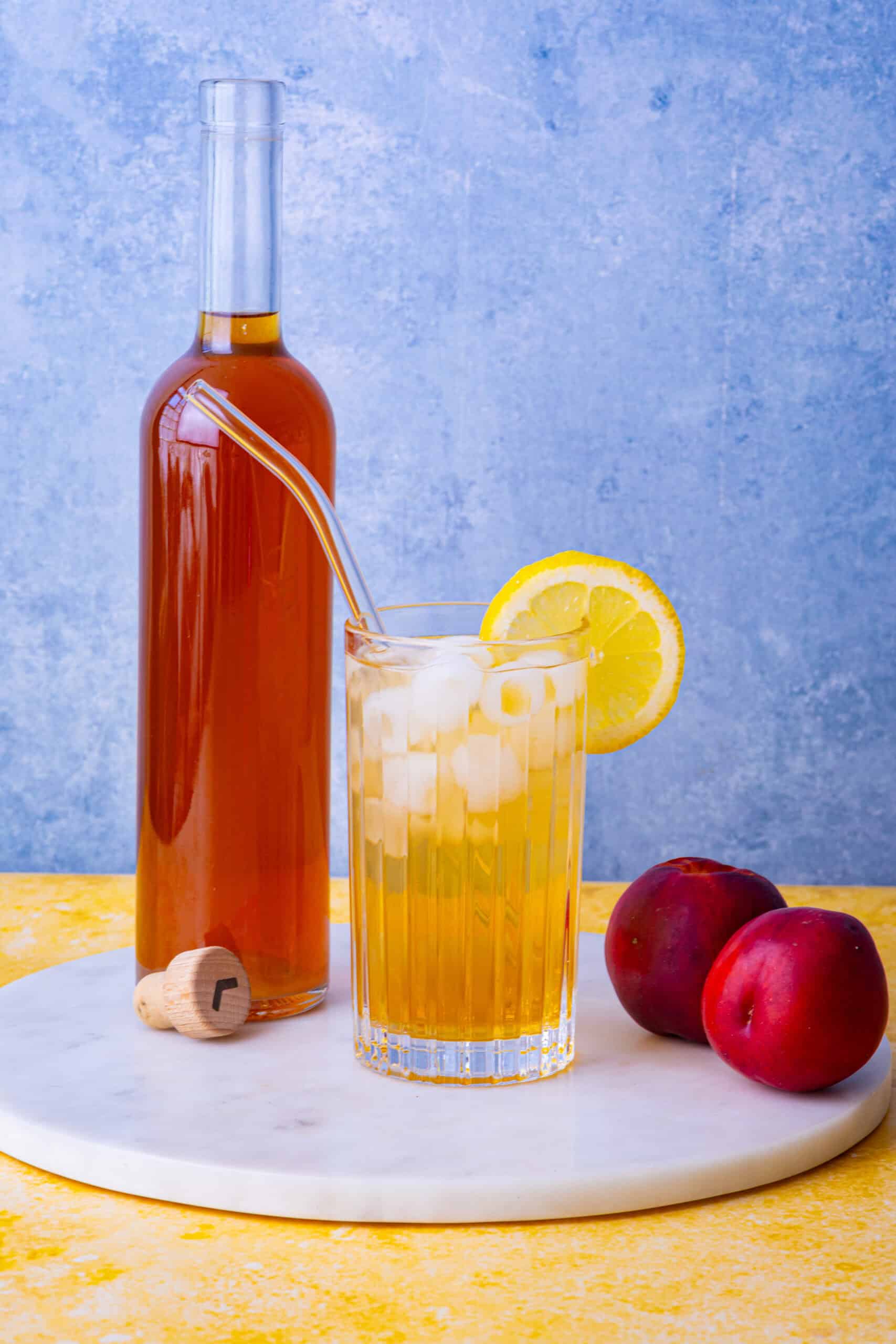 Pfirsich-Eistee-Konzentrat (Eistee-Sirup)