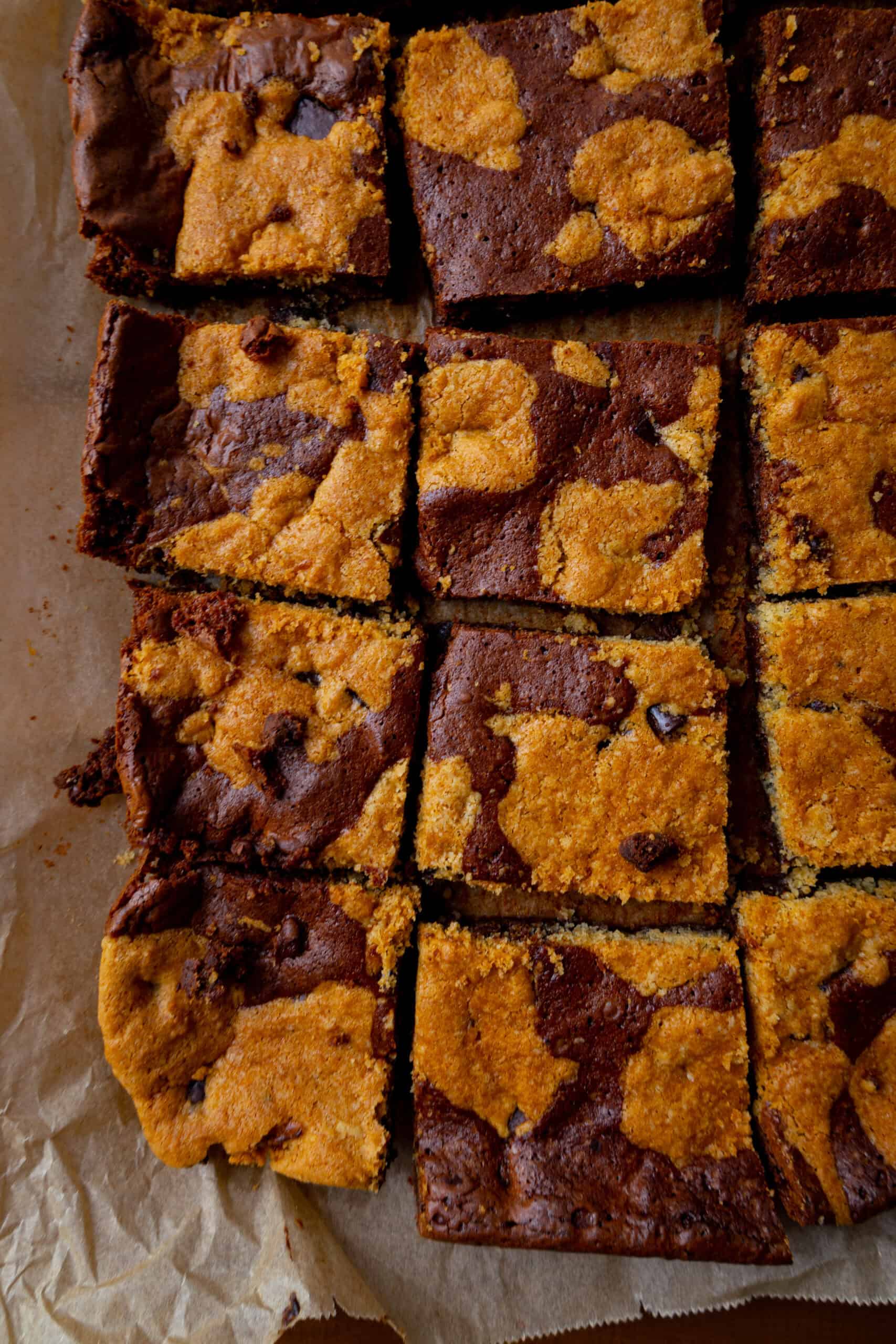 Brookies vom Blech – Brownies und Cookies in einem