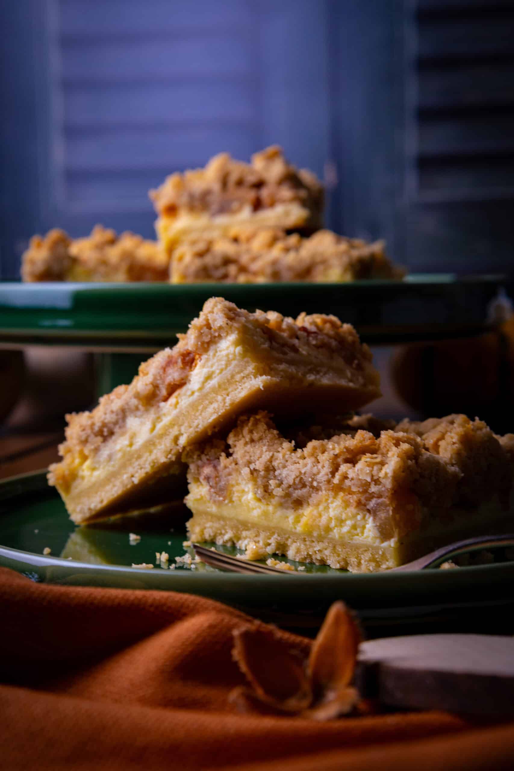 Apfel-Crumble-Cheesecake vom Blech